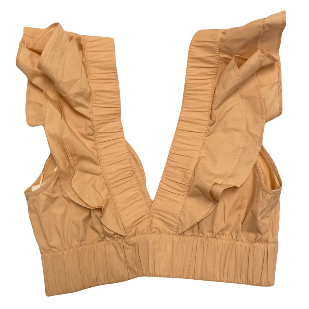 Aber­crom­bie & Fitch | Drama Collar | Ruffle Poplin |  Crop Top | Size M - Picture 6 of 12